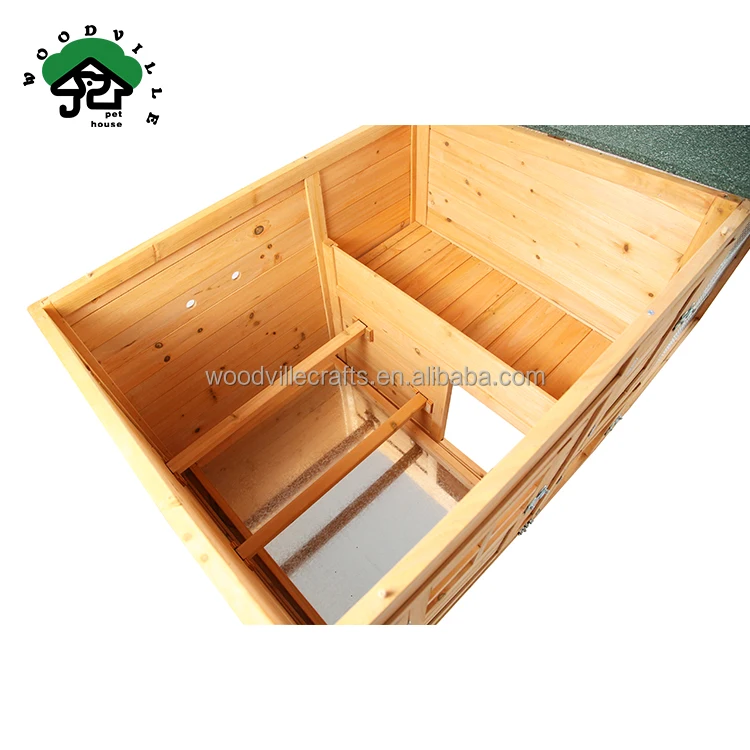 WoodVille Factory Direct Sales Large Waterproof Fir Wood Made Outdoor Rainproof And Windproof Chicken Coop