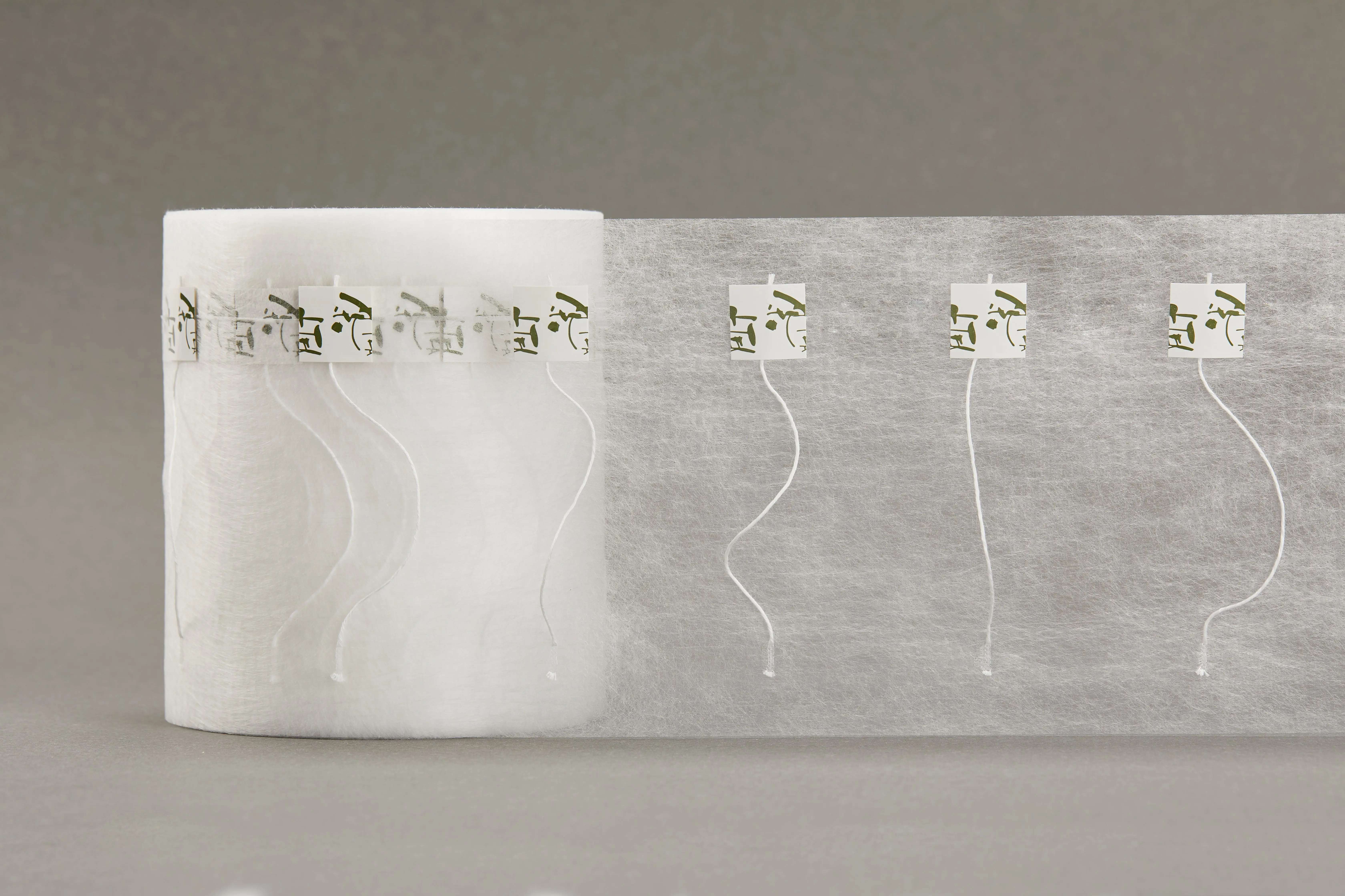 21g Biodegradable Customized PLA Corn Fiber Tea Bag Roll Pyramid For Leaf Tea