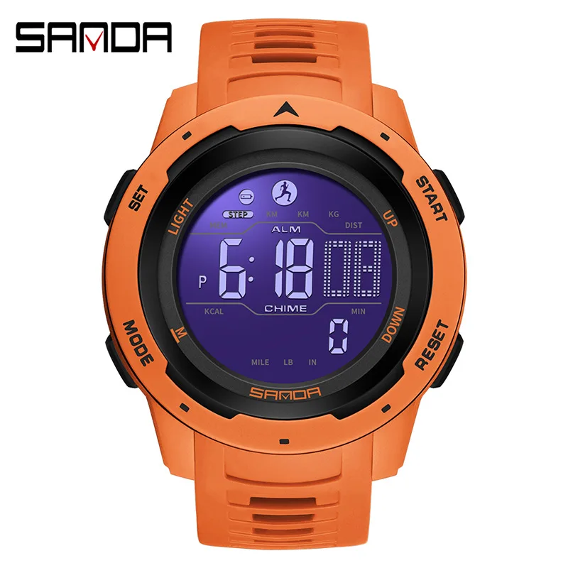 Sport watches waterproof shock resistant women men chronograph TPU belt cycling riding wholesale outdoor unisex wristwatch