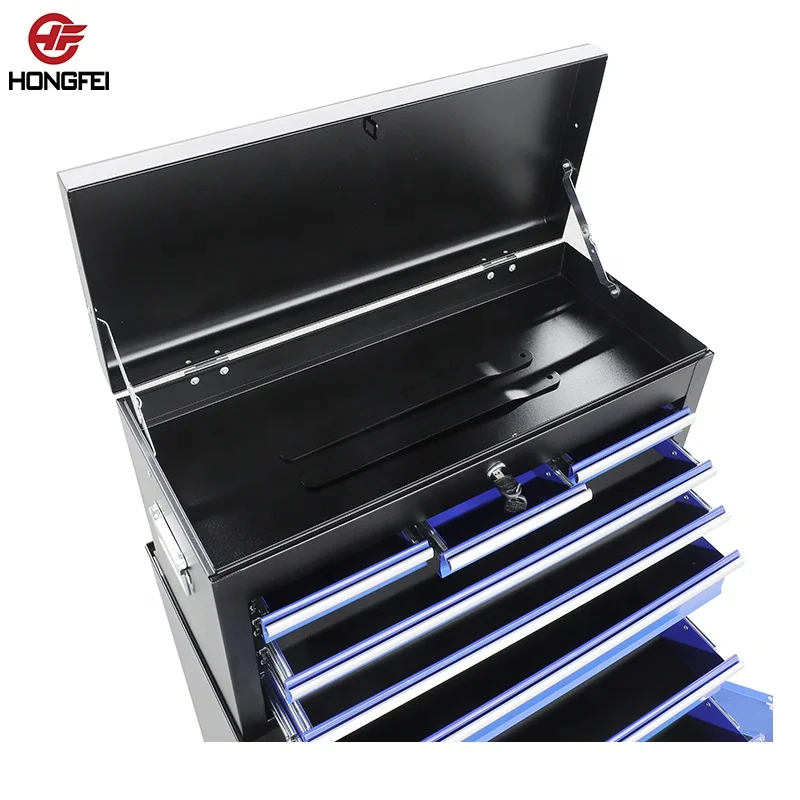 Hongfei steel tool chest rolling tool trolley