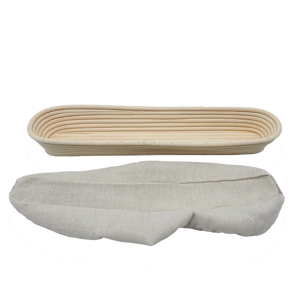Handmade Oval Long Baneton Brotform Proving Rattan bread proofing basket