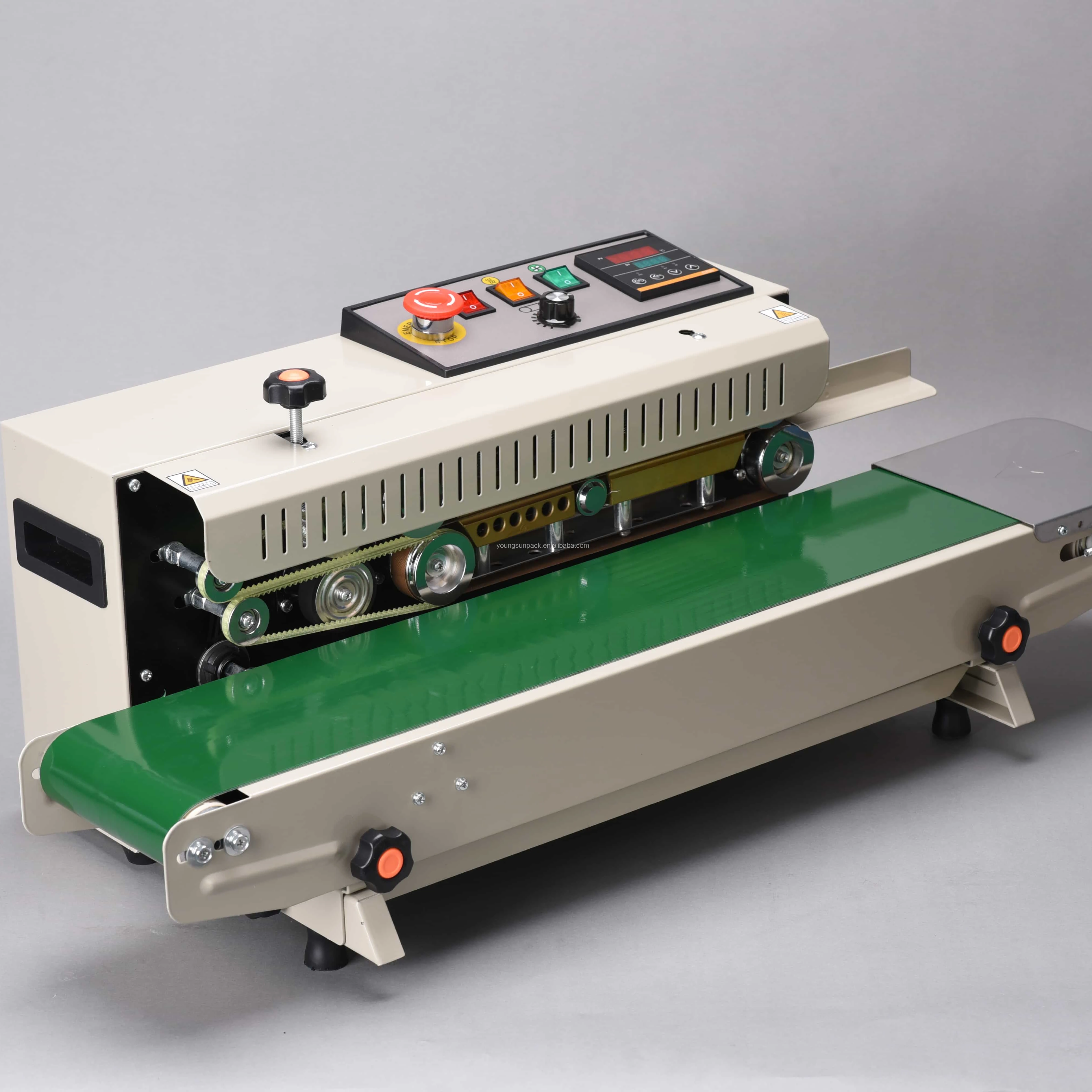 Automatic Horizontal Plastic Film Bags Heat Sealing Machine Continuous Band Sealer Machine