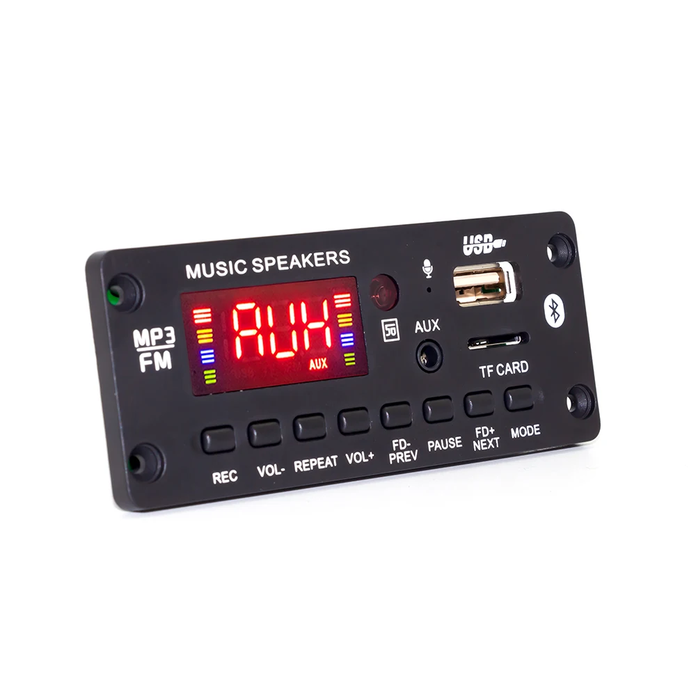 5V 2 x 25W Amplifier Blue tooth 5.0 Car MP3 Player Decoder Board Wireless FM Radio Module TF USB AUX Audio