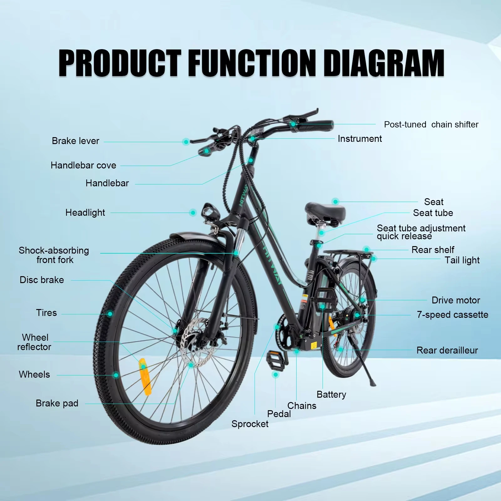Full Suspension mountain e-bike 48V 500W 18.2AH fast Electric City e Bike bicycle bicycle fat tire e-bike electric bike