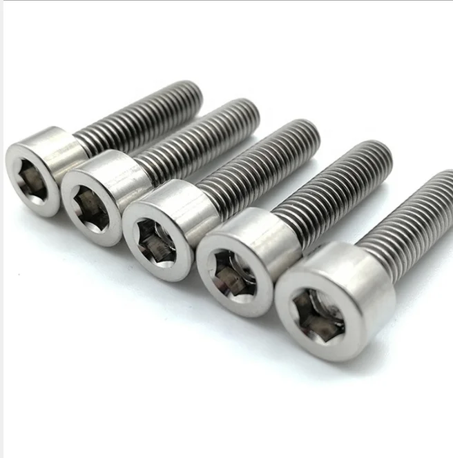 M5 M6 M8 M10  DIN 912 Hex socket bolt titanium screws for bicycle / bike