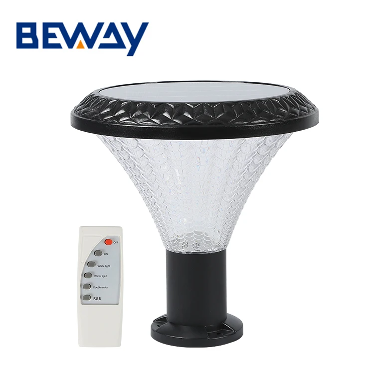 Wholesale Price Outdoor Garden IP65 Waterproof SMD2835 Aluminum 30W RBG Led Solar Pillar Lamp
