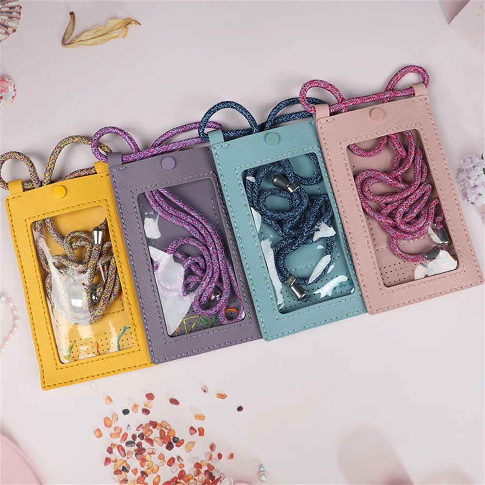 2022 DIY Handmade Leather Purse Mobile Phone Bag Touch Screen Bags Art Crafting Sewing Kit Bag Toys For Girls Kids Adults