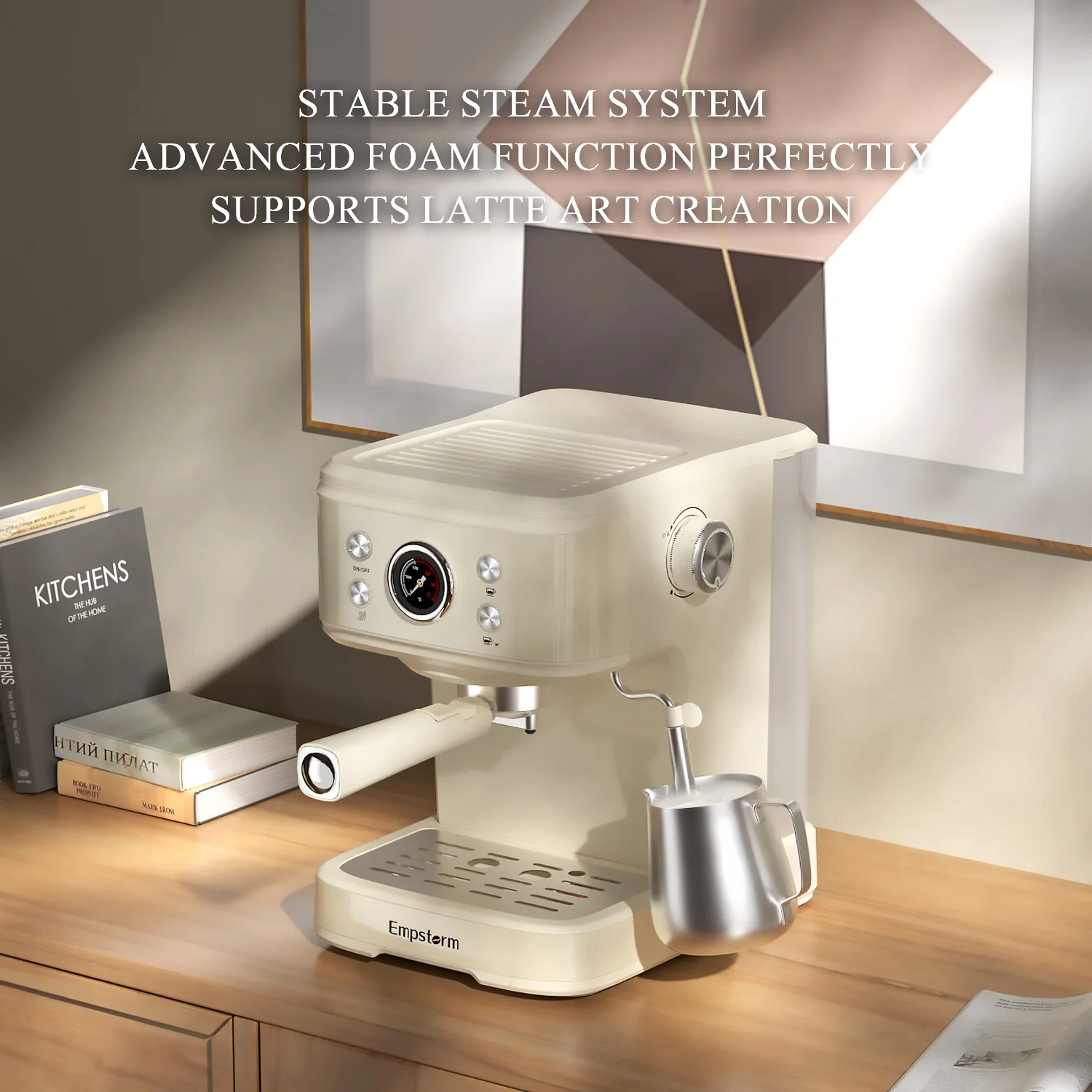 Empstorm 04E portable machine white Americano Cappuccino 2in1 brew coffee simple capsule coffee maker for retail and wholesale