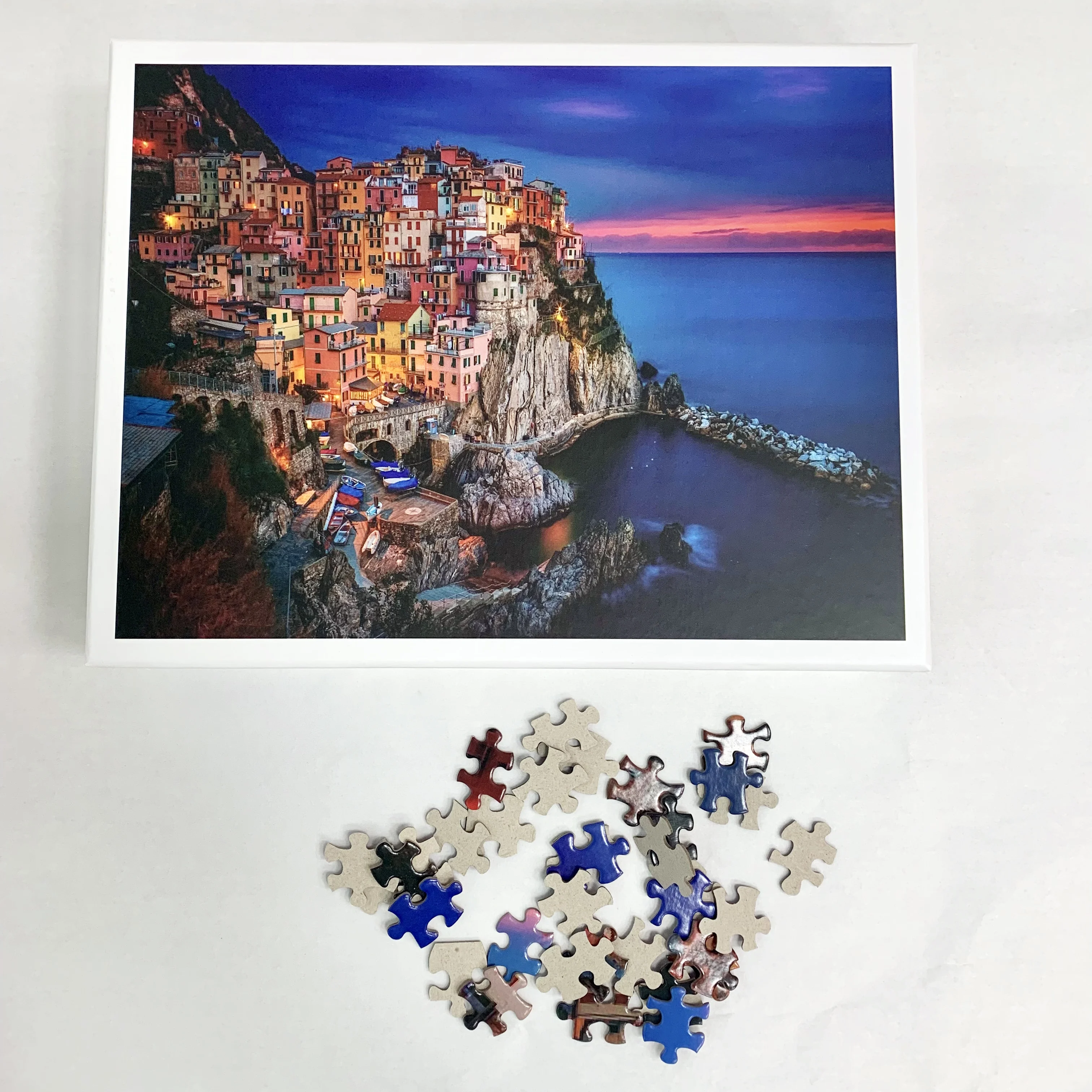 Factory Manufacturer Adult Paper 1000 Puzzle High Quality Customized Urban Oil Painting Puzzle Kids Jigsaw Puzzle Toys