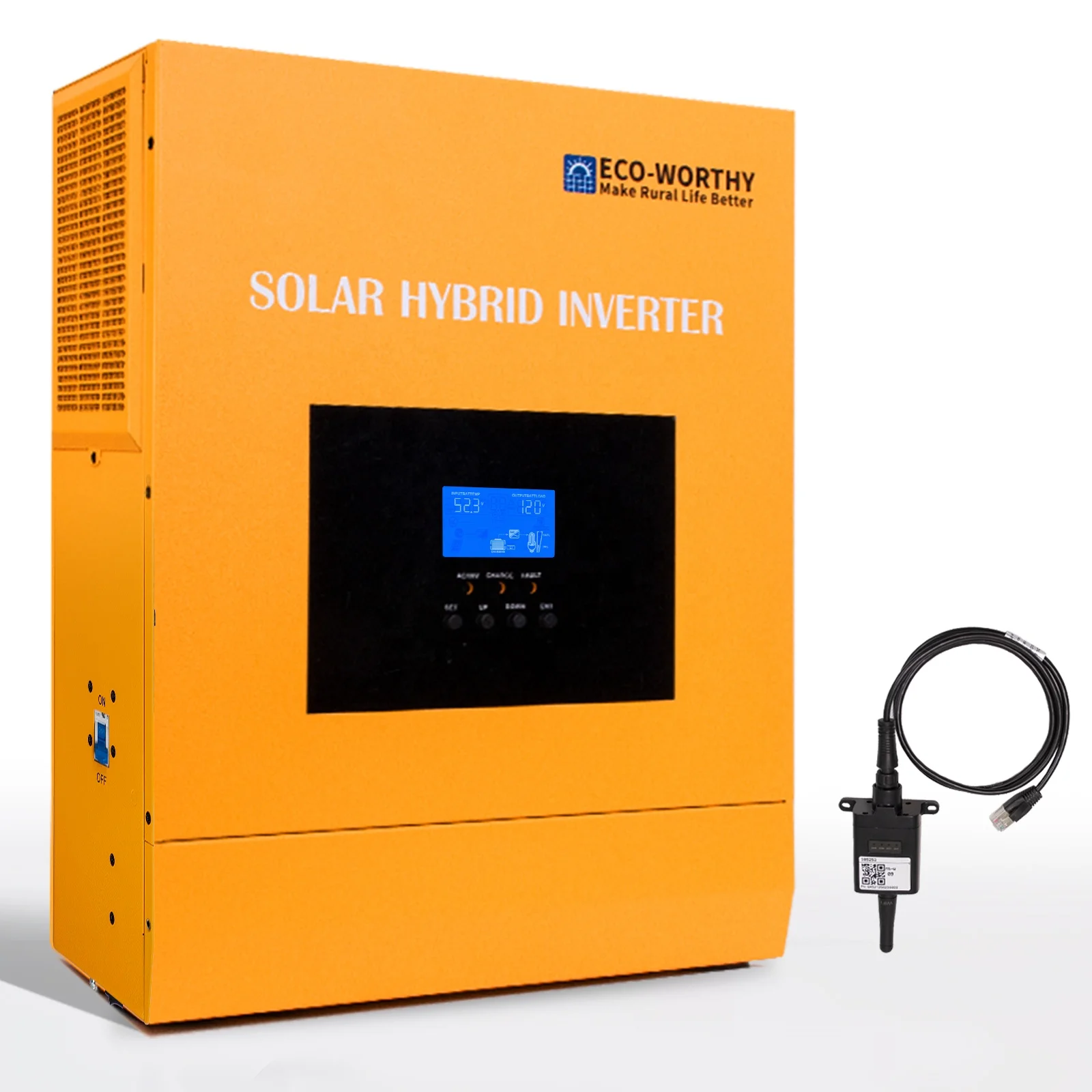 Эко достойным 48V 5000W Гибридный солнечный инвертор заряда американской версии DC-110V переменного тока с проводом и модуль Wi-Fi от китайского производителя