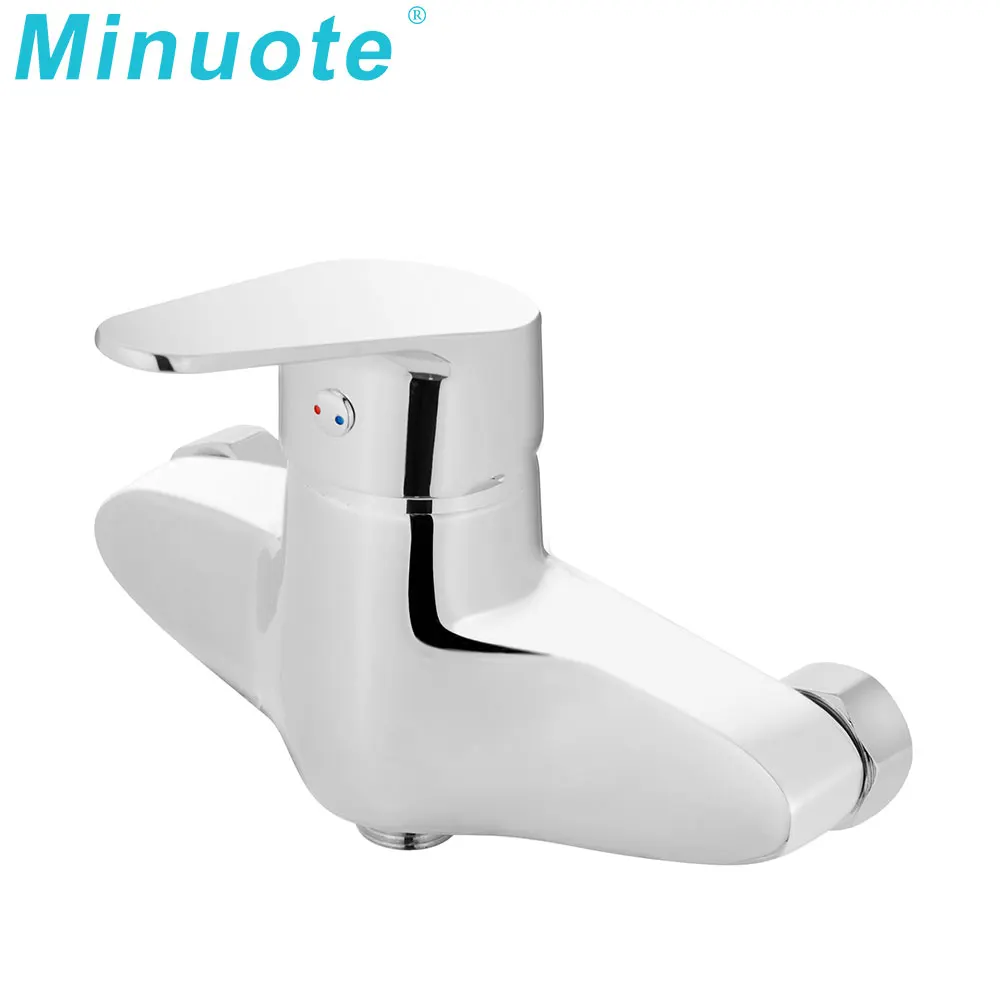 Cheap bathroom brass bathtub faucets chrome wall mount rainfall shower faucet set