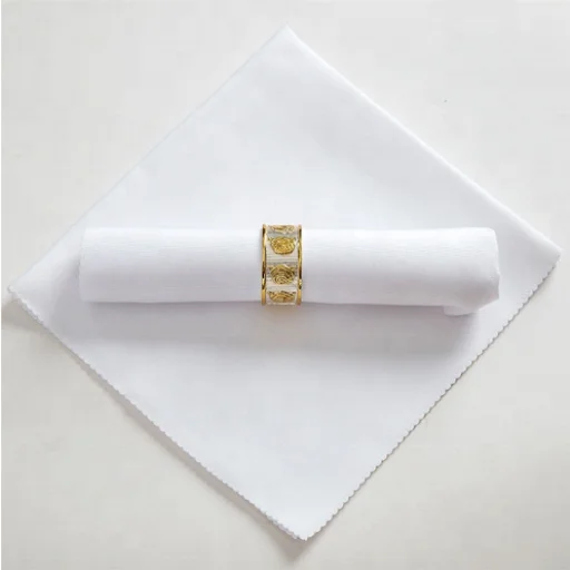 Soft cotton dinner events table fabric napkin 100% cotton white wedding table cloth napkin for restaurant hotel event