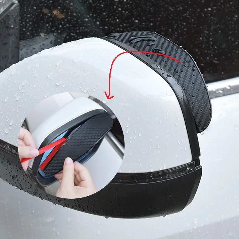 Hot Product Auto Mirror Rain Shield Shade Cover Universal Rearview Mirror Rain Cover Plate Car Back Rain Eyebrow Cover