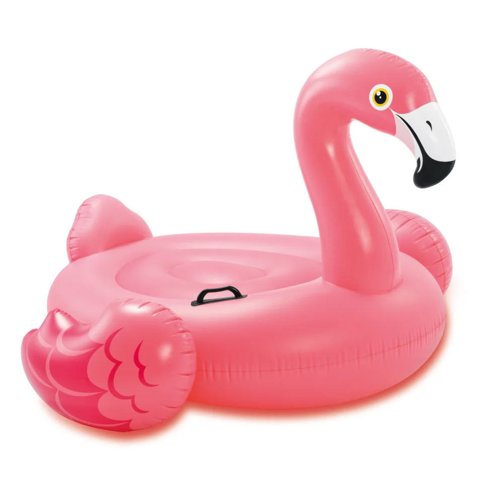 INTEX 57558  pink flamingo ride-on  inflatable flamingo island pool float kids swimming float pool