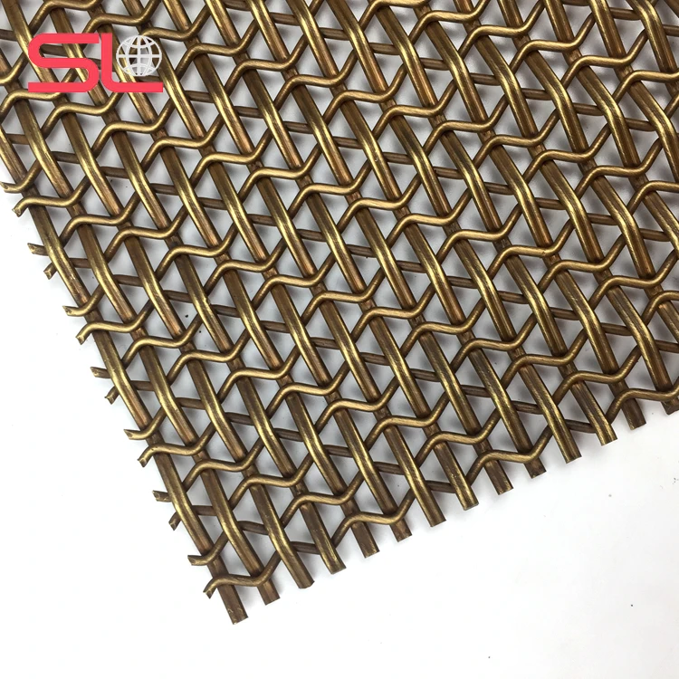  XY-5211G Античная латунная плетеная сетка для архитектурного