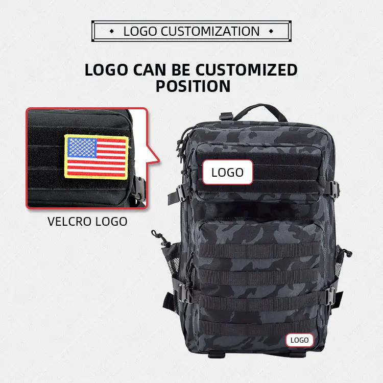 ES 45L Impermeable al aire libre Deporte Mochila Gimnasio Tactical Molle Bolsa Entrenamiento Mochilas Tactical