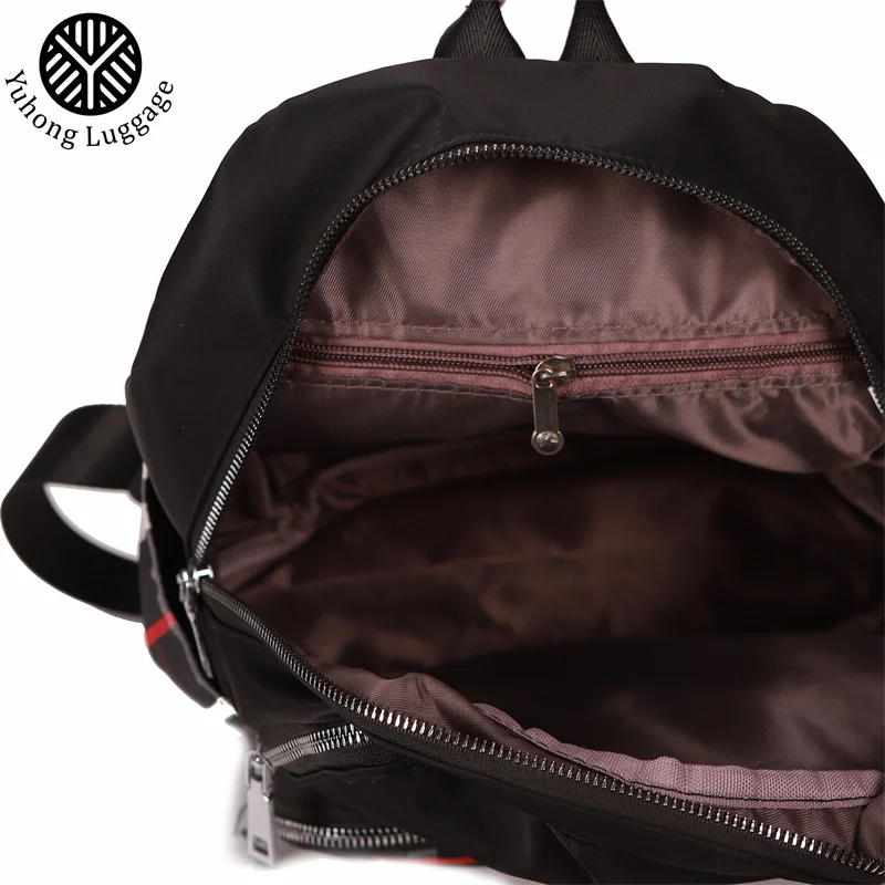 Yuhong  Korea Style Woman Casual Large Capacity backpack Popular College Backpack Stylish Custom Grid Nylon Student Backpack