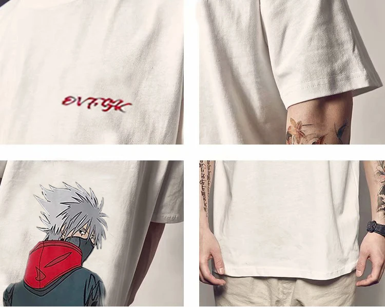 
2021 Summer New Wholesale Hip Hop Hot Anime T Shirt Digital Printing 3d Printing T Shirt Custom Logo Men T Shirt 