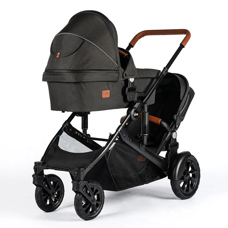 China Factory Supplied high quality Luxury Triple Safety Twins 3 In 1 Baby Stroller