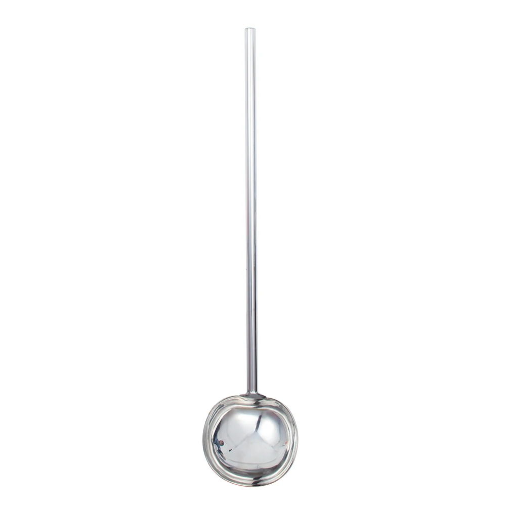 Stainless Steel Commercial Soup Ladle Kitchen Cookware Spoon For Wok and Stock Pot With Hollow Handle