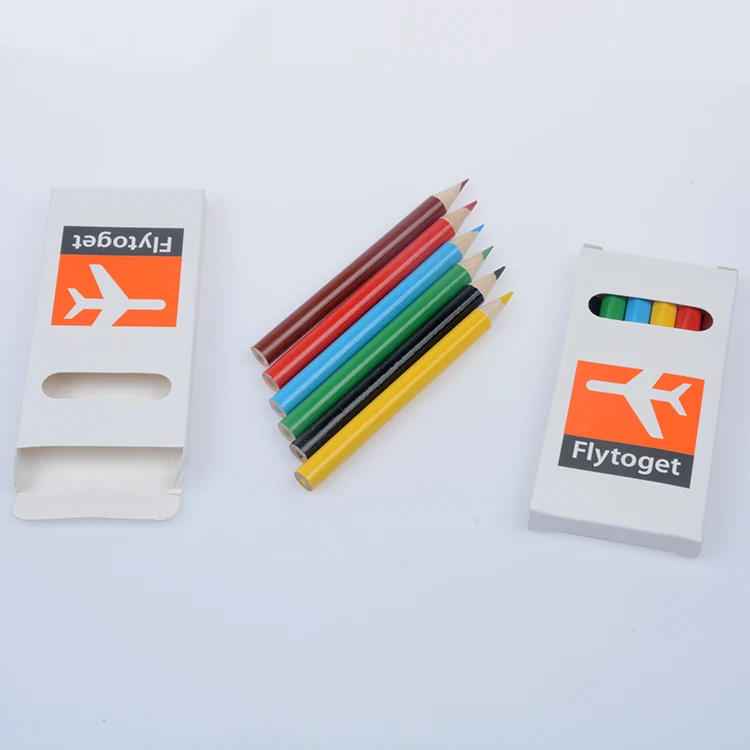 Mini Color Pencil Set with Box Drawing Colour Pencils for Kids Mini Colouring Pencil and Paper Pack