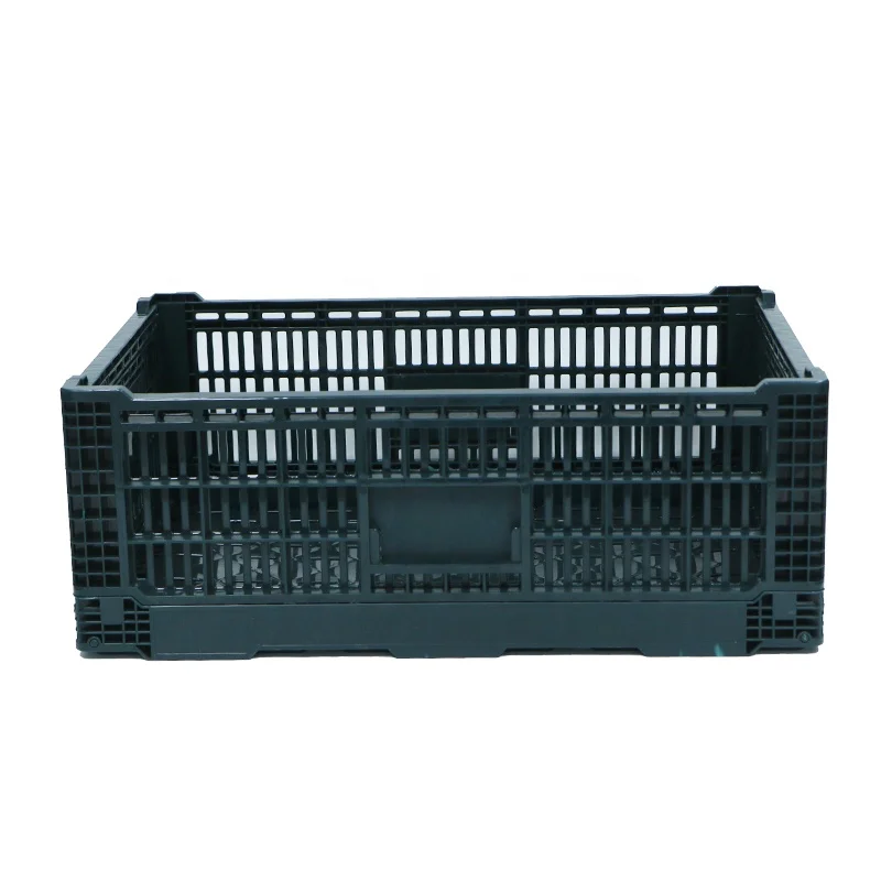 Professional manufacturer Virgin Material Ventilation plastic folding crate for fruits and vegetables