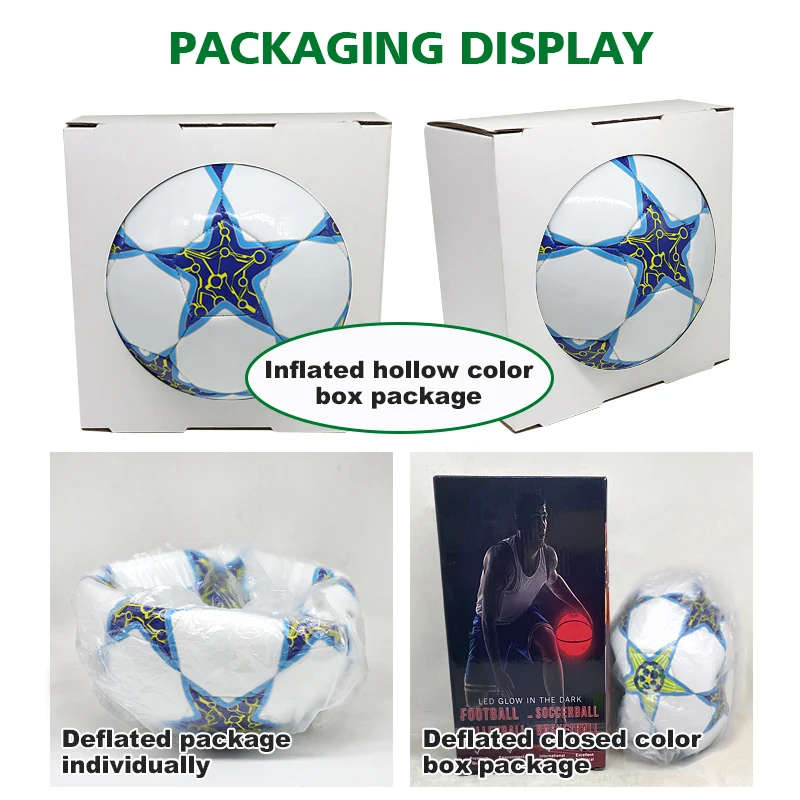 Professional manufacturer customized logo soccer ball PU PVC TPU machine stitched football ball