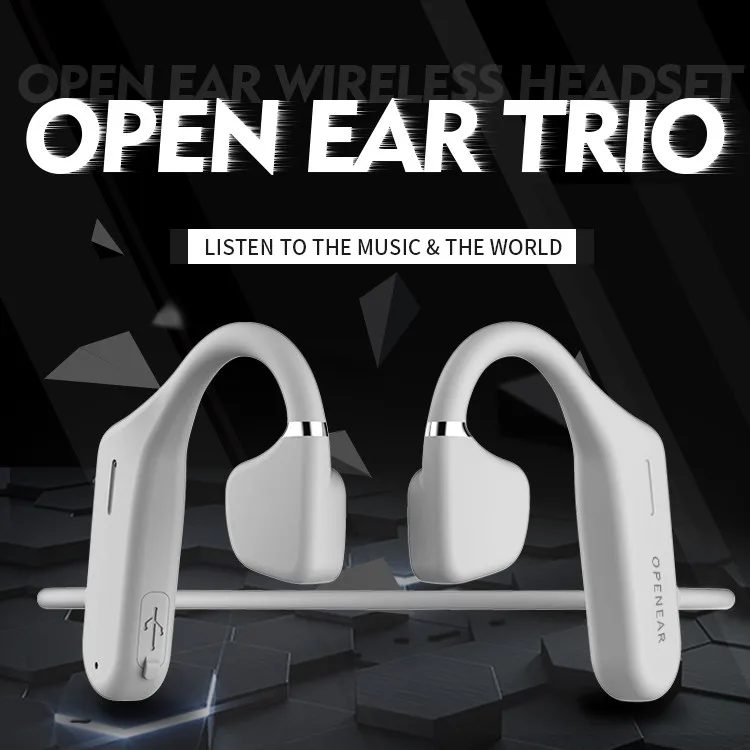 2021 Top Quality Amazon IPX5 Swimming Ear Hook Foldable Waterproof Wireless Bone Conduction Headphone