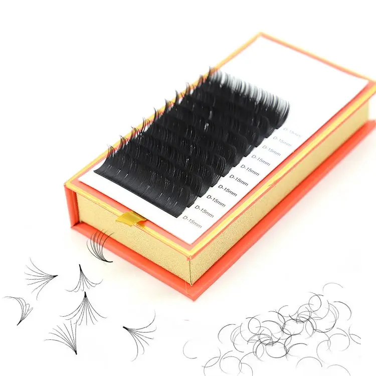 Professional las extension supplies individual eyelash extensions private label matte black volume las extension trays