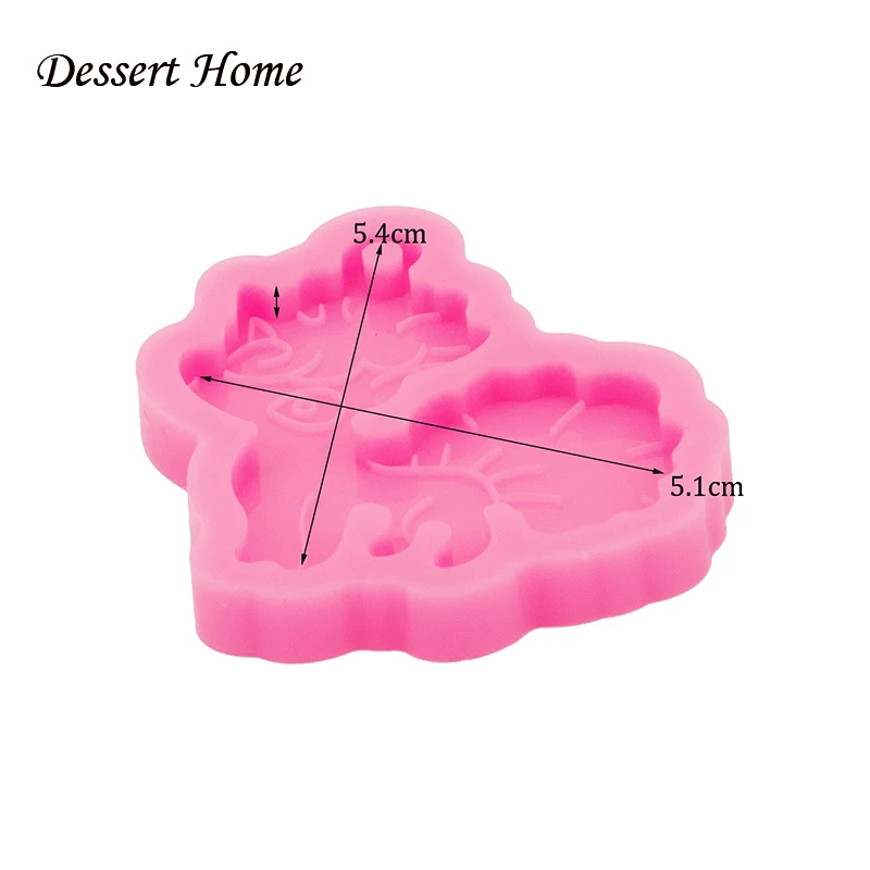 Блестящая форма для брелока Пегаса DY0151 силиконовые формы «сделай сам» эпоксидной смолы в виде единорога конского шоколада торта съедобных конфет