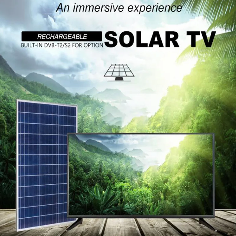 Телевидение solares smart tv 32 дюйма 4k 12v dc светодиодный портативный солнечный Телевизор с панелями