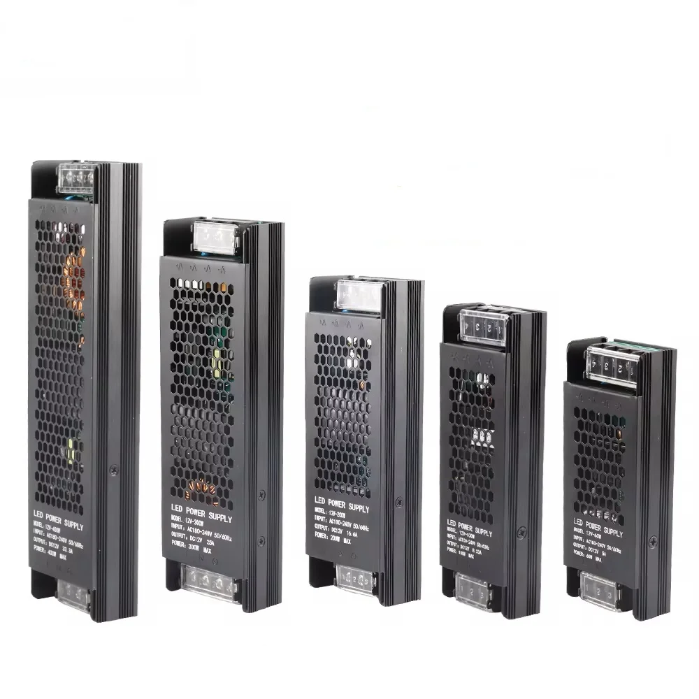 Full power Lighting Transformer AC 110V 220V to DC 12V 24V Led Power Supply Converter for Strip Light Smart LED Driver 100-240V