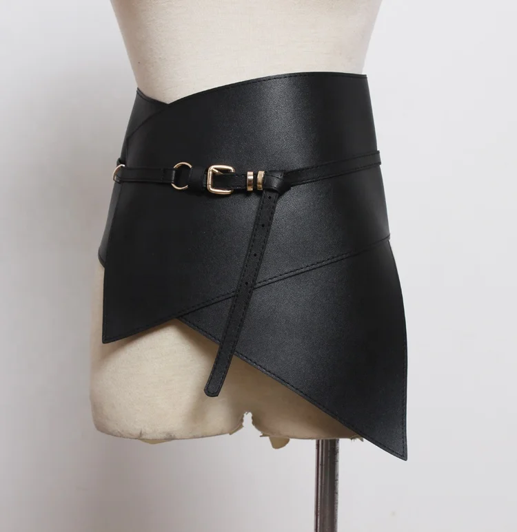 OUDINA Fashion Simple Coat Lifting Belt Buckle Decoration Pu Leather Belts & Accessories