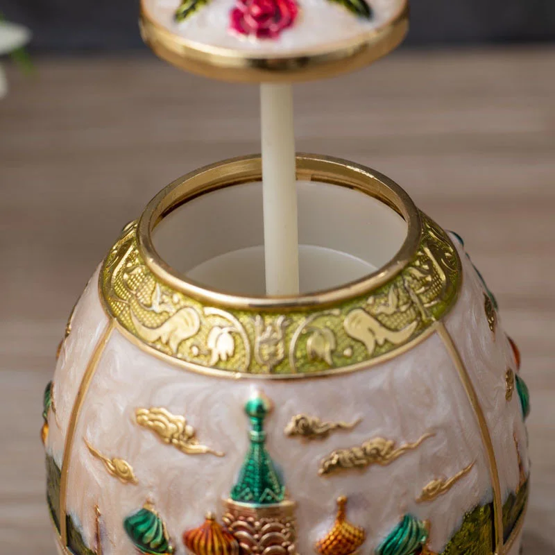 New Design Metal Vintage Automatic Toothpick Holder Zinc Alloy Metal Toothpick Box