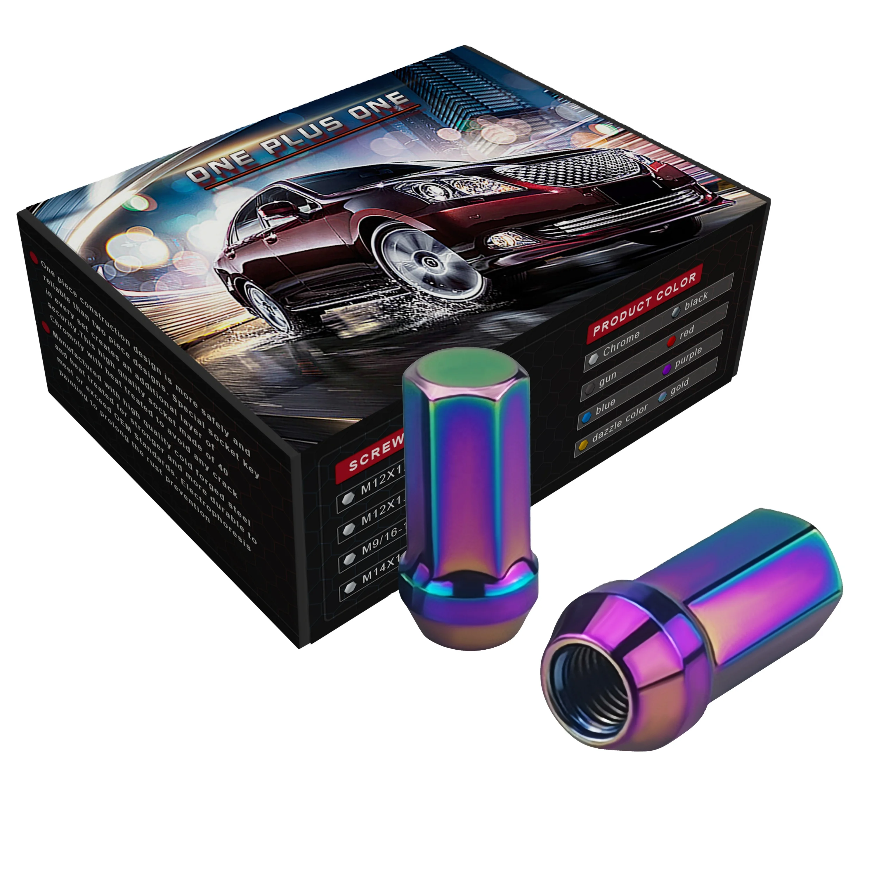 Колесная гайка YJY GZ480 HEX19 44 мм m12x1, 5 для гоночных автомобилей
