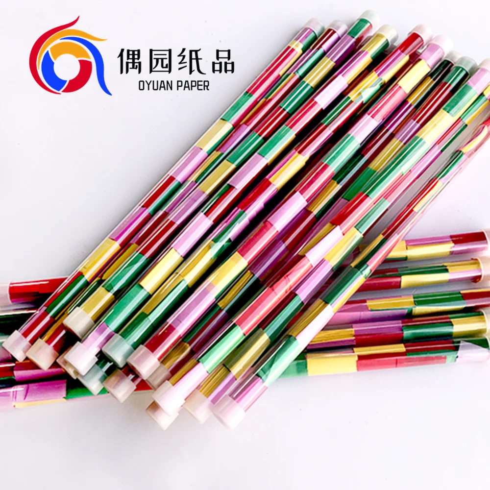 Party decoration hand throw colorful paper rectangle confetti wand