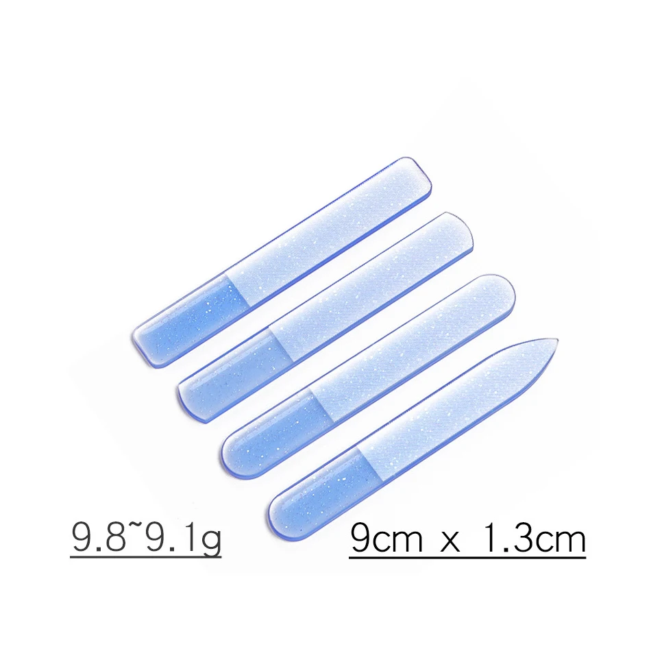 FOCSTAR 2022 New Colorful Nano Glass Nail Shiner Nail Files Crystal Nail Shine Buffer Polisher with Case (BT5053)