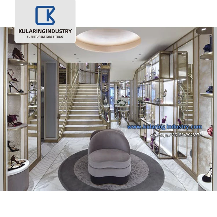 Cabinet With Glass Showcase Table Shoes Showroom Display Shoe Shop Decoration Ideas Names Footwear Shops