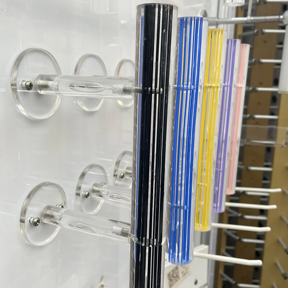 YTZ	A2021 wholesale factory direct sale Single row acrylic glasses display rack rod on Wall