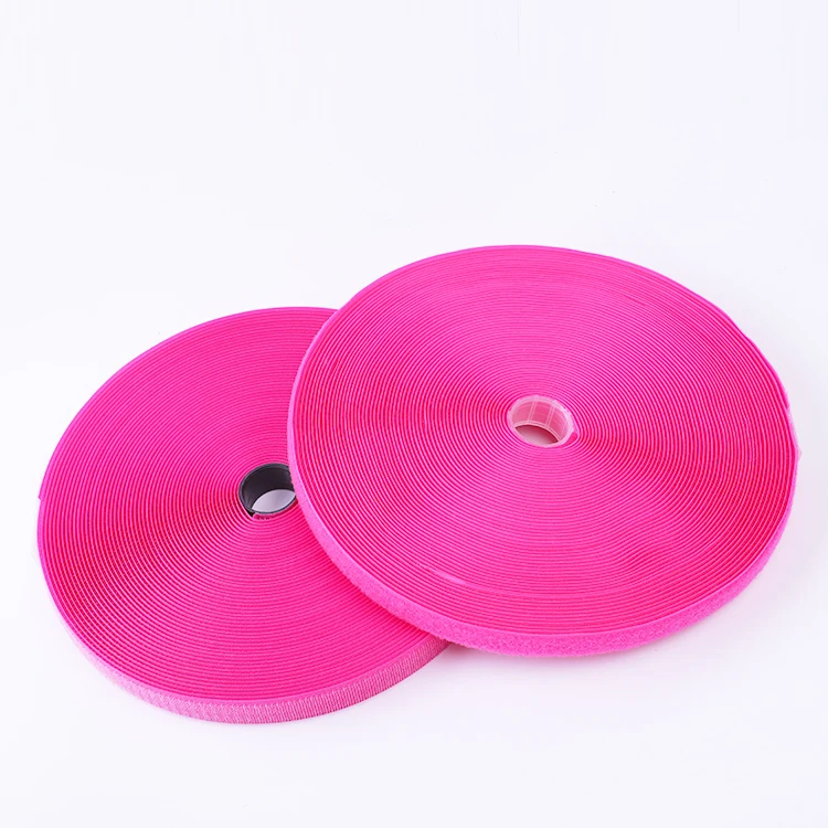 Nylon Polyester White Black Colorful Normal Hook and Loop Rolls Fastener Tape