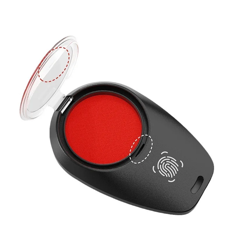 Manufacturer Signature Plastic Inkless Black Fingerprint Ink Pad with Lock