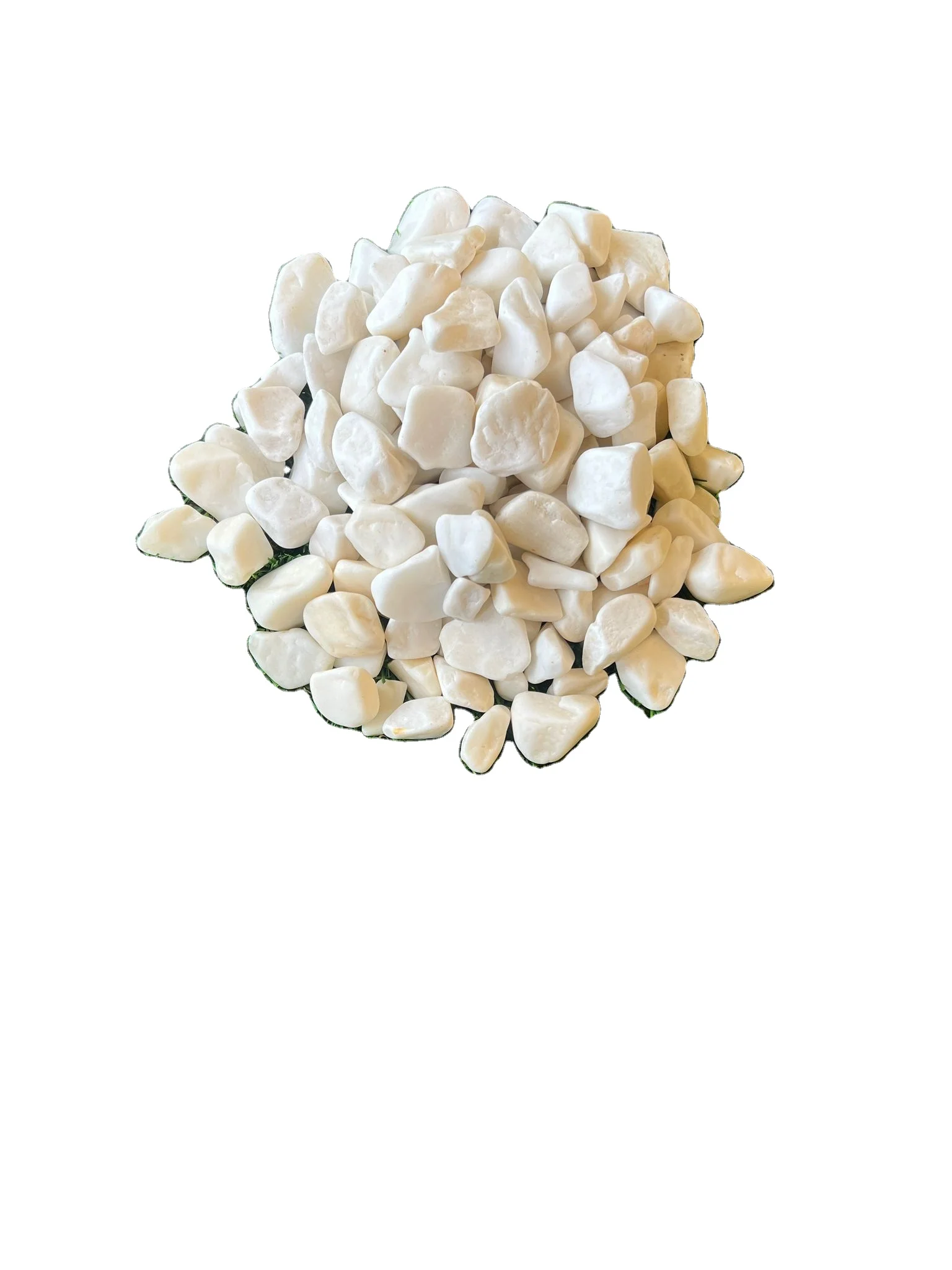 Direct factory sale White decorative stone dolomite chipping and gravel for gardens and backyards fish friendly pebble big stone