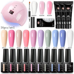 12 colors UV Gel Polish Starter Kit Professional Nail Gel Set Kit with 36w UV Lamp Manicure Nail Tools