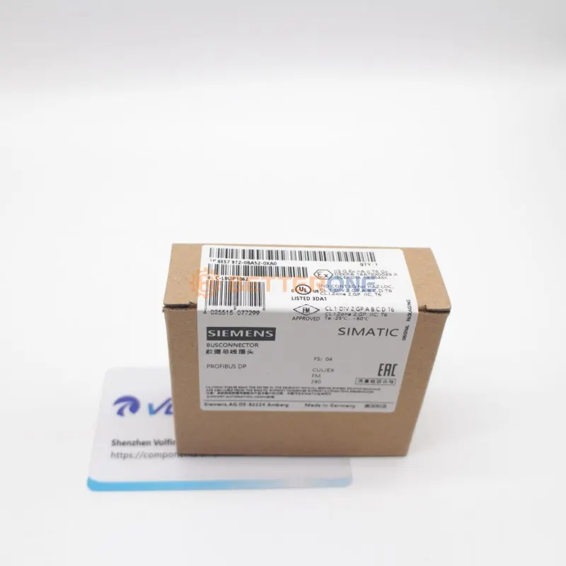 In stock sms 100% brand new original SIMATIC DP PLC Connection Plug 6ES7972-0BA12-0XA0 logic input module