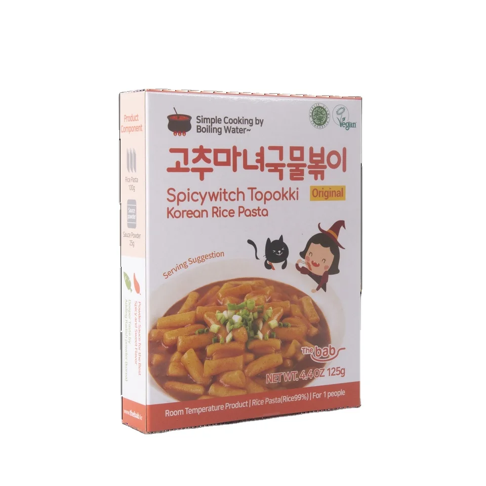 (Thebab)Tobokki food корейский растворимый мягкий батончик рисового пирога 120 г вкусный горячий и пряный готовый к употреблению приготовленный в Корее