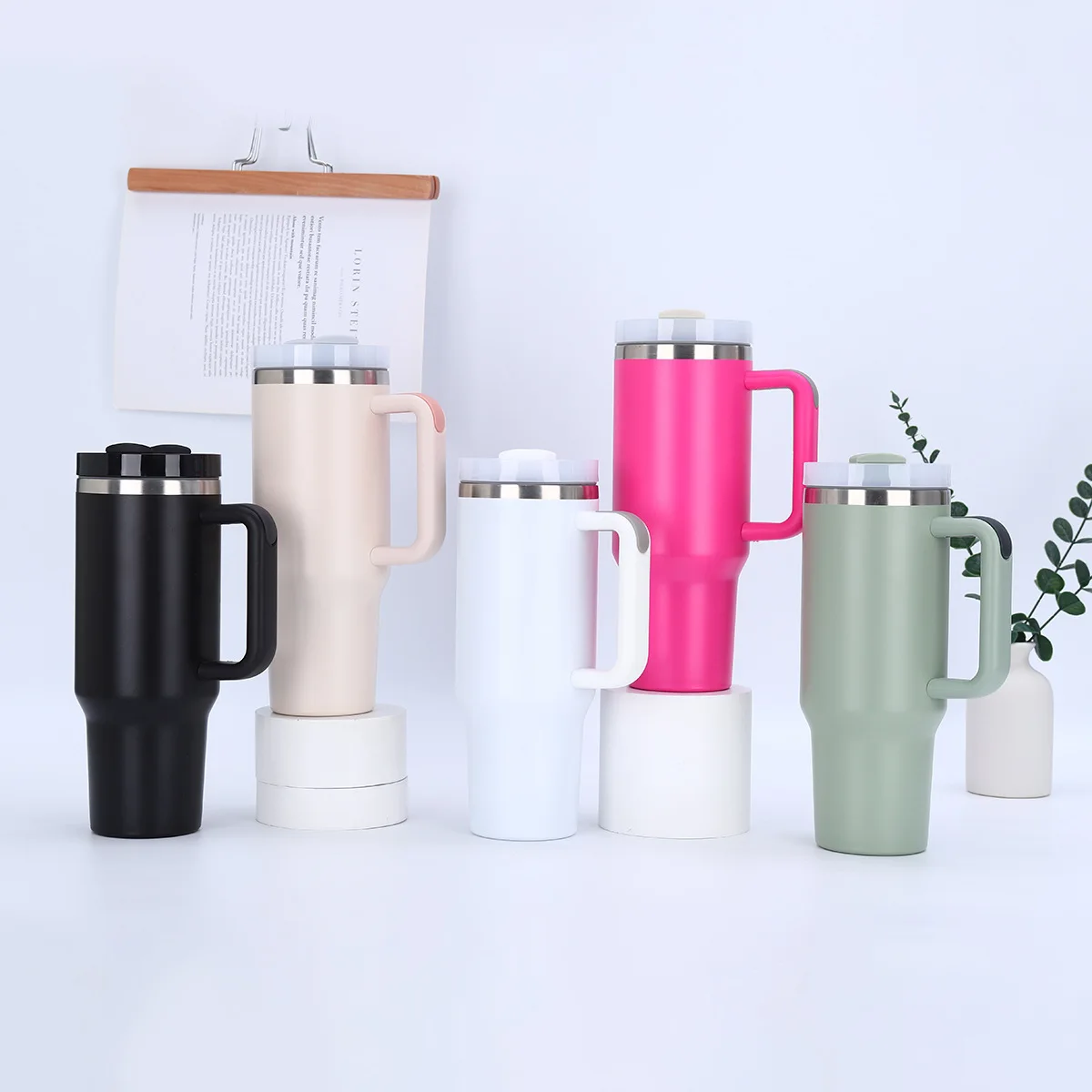 Оптовая продажа 40 унций сублимационный пустой стакан кружка с ручкой на заказ из нержавеющей стали вакуумный