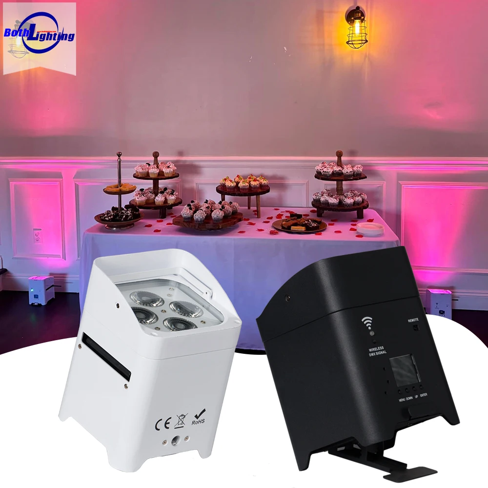 Smart DJ S4 UP Lighting 4*18w Both Lighting Battery RGBWA UV LED wedding DJ light for party