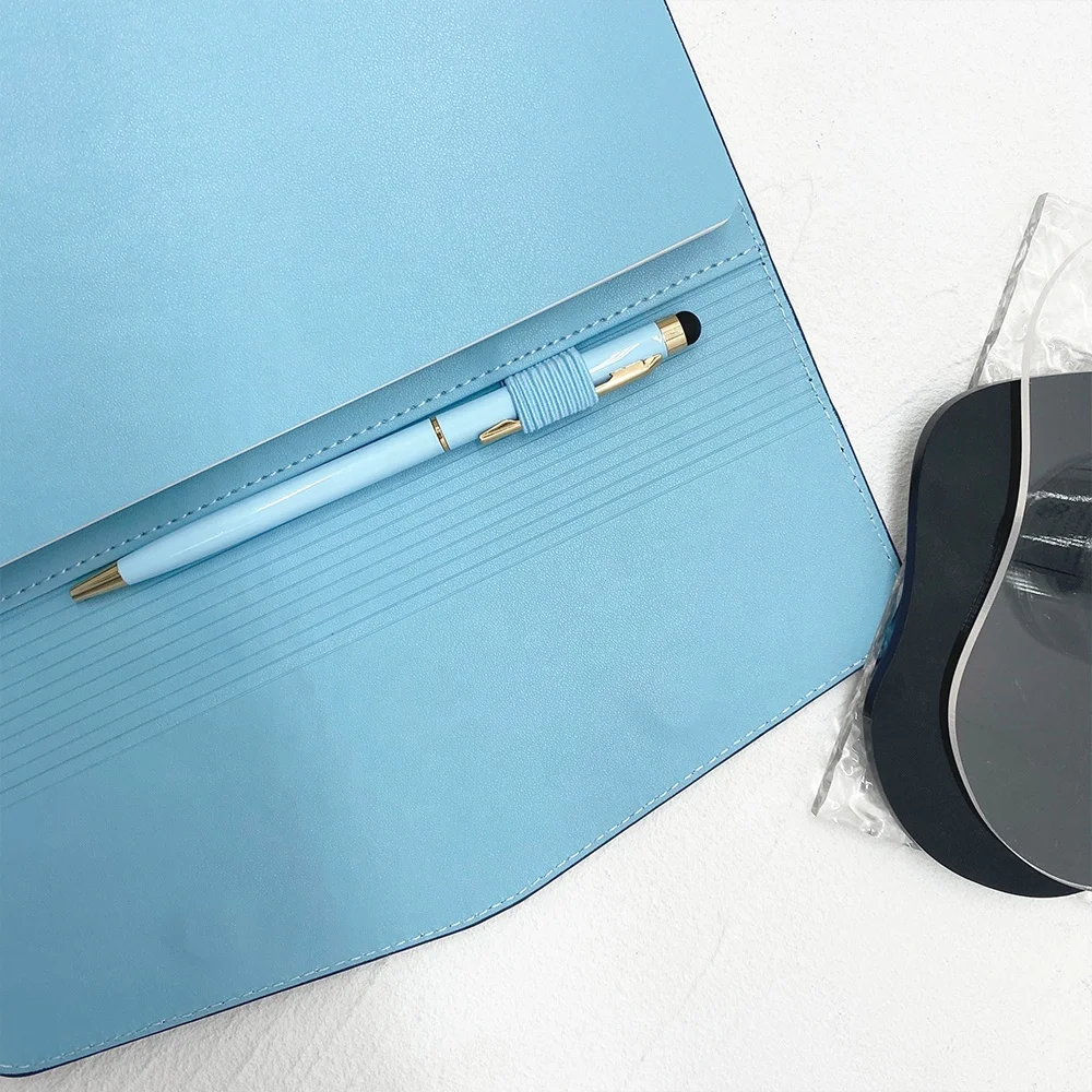 Calendar Pages Custom  A5 PU Leather Hardcover Paperbound Notebook