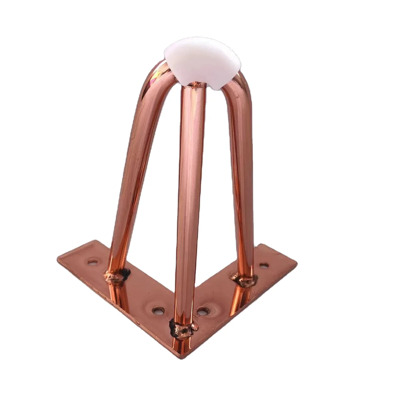 Conic Luxury Style Furniture Plastic Leg KTV Table Legs in Gold Rose Gold Brass Silver Finishing