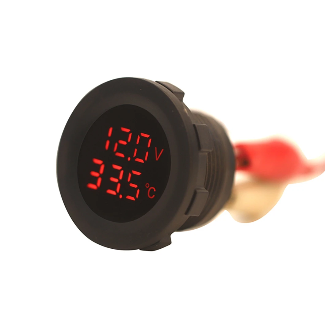 Waterproof 12V/24V Display Digital Voltmeter Charger QC3.0 Car Socket Mobile Phone  5V 4.2A Dual USB Car Charger Socket
